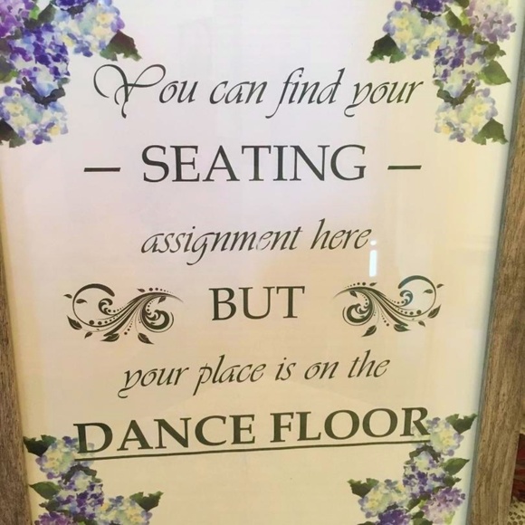 NWT Wedding Sign Seating Assignment Dance Floor - Picture 2 of 4